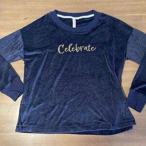 Navy Blue 'Celebrate' Sweatshirt